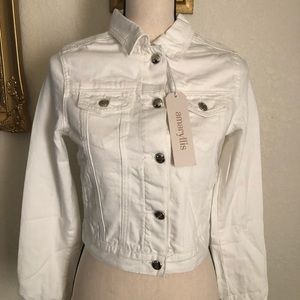 Amaryllis White Denim Jacket. New With Tags
